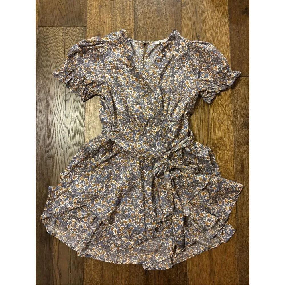 Hint of Blush boutique romper mini dress XL